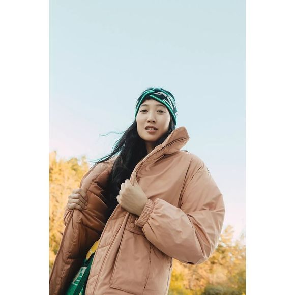 New Free People Duvet Bomber Jacket Size Small Color Green